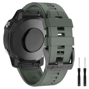 Cinturino per Garmin Fenix 6X Pro/Fenix 6X/Fenix 5X/Fenix 5X Plus/Fenix 3/Fenix - Foto 1 di 24
