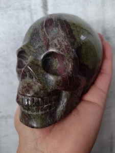 XL Dragon Blood Jasper Skull Carving crystal stone specimen - Picture 1 of 9