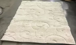 CREME / CREME 4' X 6' Pressed Pile Rug, Reduced Price 1172649847 SG455-1111-4 - Picture 1 of 4