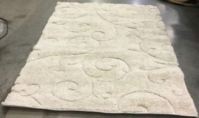 CREME / CREME 4' X 6' Pressed Pile Rug, Reduced Price 1172649847 SG455-1111-4 - Image 1 of 4