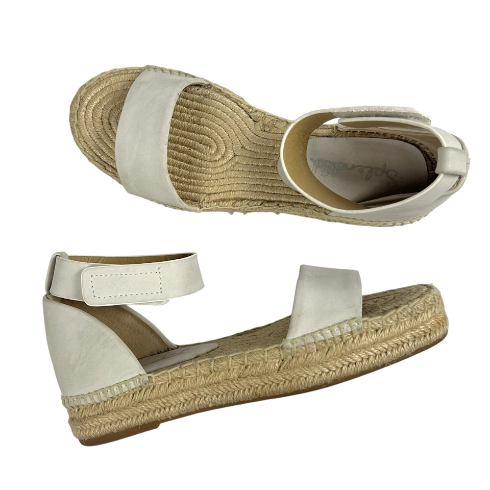 Splendid Jensen Espadrille Sandals Size 8 M Leather Open Toe Flatform Platform - Image 1 of 4