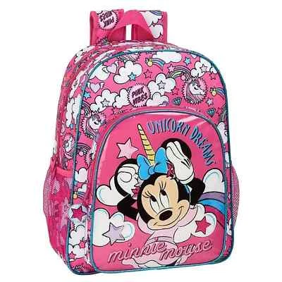 Sac à Dos Disney Minnie Souris Dos Officiel Avec Costumes Enfants École 4313 Mu - Photo 1/4