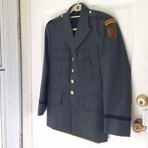 US Army Ranger 1st Infantry Div Officer`s Uniform Coat ID`d - Picture 1 of 8