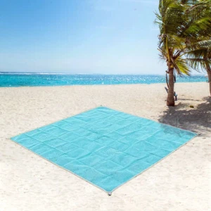 Picknickdecke Strandmatte Sandfrei Stranddecke Picknick Decke 200x200 Matte - Bild 1 von 13