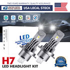 H7 Led Headlight Bulbs Conversion Kit Hi/Lo Beam For 2006-2016 Bmw 650I W/ Fan