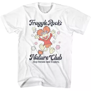 Fraggle Rock Jim Henson Cartoon Nature Club Step Outside & Explore Men's T Shirt - Picture 1 of 3