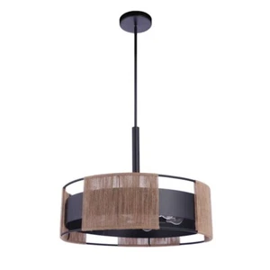 Craftmade Kensey 6 Light Pendant, Flat Black - 59096-FB - Picture 1 of 1