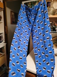 CLASSIC BATMAN LOGO WARNER BROTHERS AOP UNISEX LOUNGE PANTS  - Picture 1 of 4