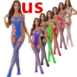 US Woman Sexy Lingerie Nightwear Underwear Bikini Set G-string Bra Babydoll Club