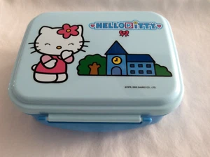 Hello Kitty Blue Storage/ Lunch Container 2005 Sanrio - Picture 1 of 7