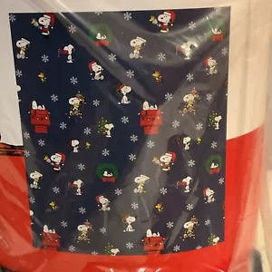 Peanuts Snoopy & Woodstock Christmas 50x70 Throw Blanket Berkshire - Picture 1 of 9