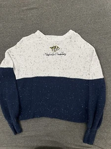 Nashville Predators Women’s Erin Andrew’s Speckle Knit Sweater Medium - Picture 1 of 1