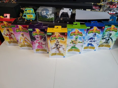 Mighty Morphin Power Rangers Figures 30th anniversary VHS style COMPLETE SET!!!! Cover