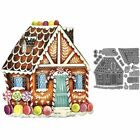 Sweet Candy House Metal Cutting Dies Gingerbread House Stencil DIY Scrapbooking