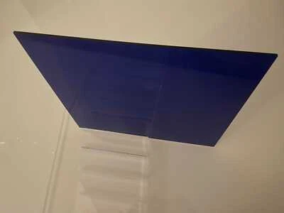 PLEXIGLAS ® POLYCASA ® DEGLAS ® ACRYLGLAS 3mm PLEXIGLAS® Acrylglas Platte BLAU GETÖNT Zuschnitt mit Schutzfolie