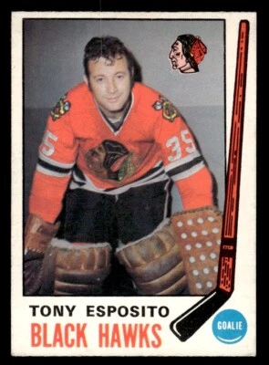 1969 年 OPC O-Pee-Chee 曲棍球 #138 Tony Esposito EX/MT — 第 1/2 张图片