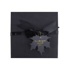 Black Gift Box with Large Ribbon for Party Favors and Jewelry Storage
