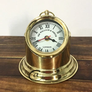 Christmas Ship/Boat Desk Decorative Clock Shelf/Mantel Clocks Battery Powered - Picture 1 of 1