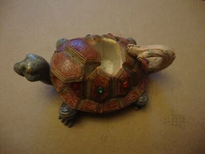 KERAMIK SCHILDKRÖTE SCHMUCKKÄSTCHEN - VON SHAKLIHA - 5 INS - SCHÖNER ZUSTAND - GEBRAUCHT - Bild 1 von 3