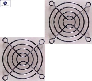 2PZ GRIGLIA PER VENTOLA 60 x 60 mm (6 x 6 cm) DI PROTEZIONE IN METALLO METALLICA - Photo 1/2