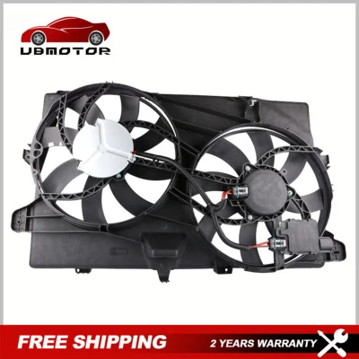 New Dual Radiator Cooling Fan For 2007-2015 Ford Edge Lincoln MKX 7T438C607AE - Image 1 of 4