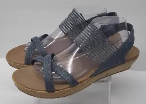 Sandalias Skechers Brie Luxe de espuma para mujer talla 11M azul denim - Imagen 1 de 11