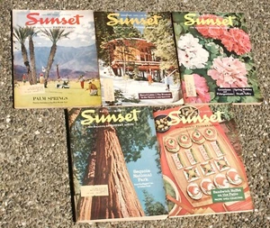 Lot of 5 Vintage 1962 SUNSET Magazines (The Magazine of Western Living) - Picture 1 of 7