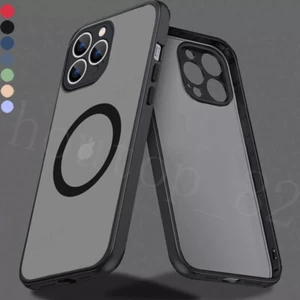 Coque Magsafe pour iPhone 16 15 Pro Max 14 11 13 12 11 Coque acrylic anti-chocs - Photo 1 sur 24