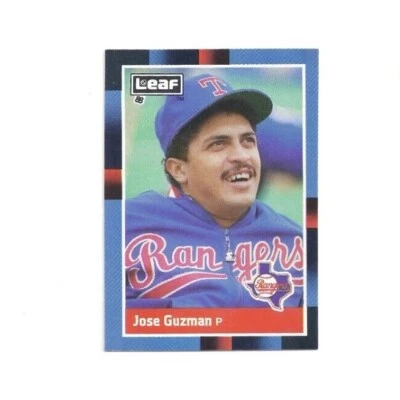 MLB 1988 Leaf JOSE GUZMAN #55 Texas Rangers - Image 1 of 4