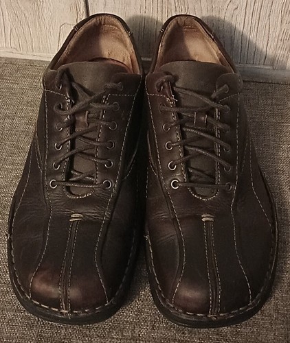 Scarpe Clarks da uomo 11 M Nebulae bicicletta Oxford marrone pelle punta divisa stringate