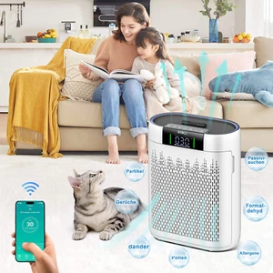 Luftreiniger air purifier H13 HEPA Filter Allergiker Allergie Ionisator 420m³/h - Bild 1 von 10
