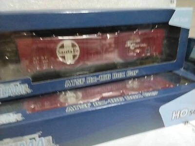 BLMA MODELS ATSF BX166 B OX CARS SANTAFE SHOCKCONTROL X 2 - Image 1 of 4