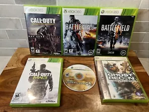 Lot Of 6 Xbox 360 Games Battlefield 3 & 4 Call Of Duty Advanced MW3 Ghost Recon - Picture 1 of 11
