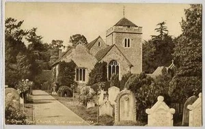 (w1i43-238) STOKE POGES Church Spire c1924 sin usar en muy buen estado-ex - Imagen 1 de 1
