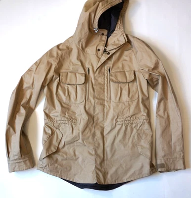 RARA | CHAQUETA DE CICLISMO BARBOUR TOKITO $695 L ALGODÓN TOSTADO GRANDE Foto 1 de 4