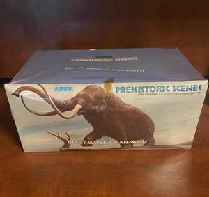 Aurora 1972 Prehistoric Scenes Giant Woolly Mammoth Model Kit Factory Sealed - Picture 1 of 10