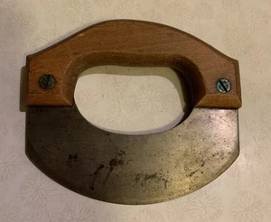 Vintage Henry Disston & Sons Kohlenstoffstahl Lebensmittelzerkleinerer Holzgriff Teigschneider USA - Bild 1 von 6
