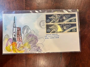 #1331-32 Gemini 4 Space Walk MELISA FOX (add-on) 1967 FDC Space Cover !! - Picture 1 of 2