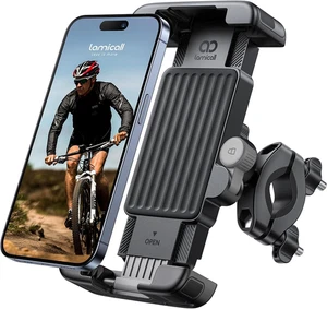 Lamicall Bike Motorcycle Phone Mount - [1S Quick Lock] Bike Cell Phone Holder Cl - Picture 1 of 12