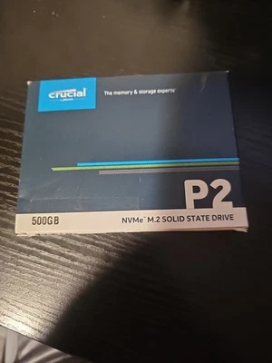 Crucial P2 500GB M.2 Internal SSD (CT500P2SSD8) Brand New Open Box - Image 1 of 2