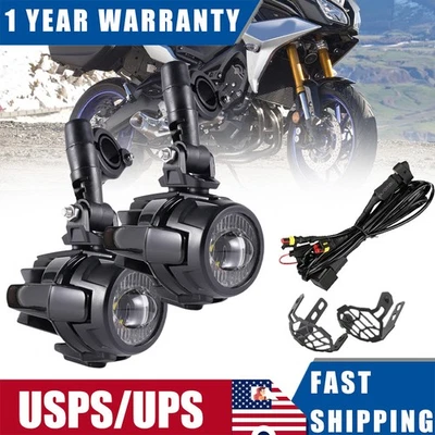 Luces auxiliares LED aptas para Honda CRF110F África faros antiniebla de conducción de doble punto Foto 1 de 4