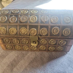 Vintage Wooden Small Chest  - Picture 1 of 3