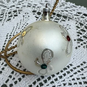 Vintage Glas Weihnachtsschmuck Österreich handbemalt Quecksilber verziert - Bild 1 von 20