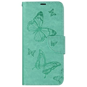 Avizar Étui pour Samsung A35 5G Portefeuille Papillon avec Dragonne Turquoise - Photo 1 sur 6