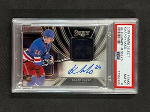 PSA 8 2019-20 Panini Select #SAKK Kaapo Kakko Rookie Patch Autograph NY Rangers - Picture 1 of 3