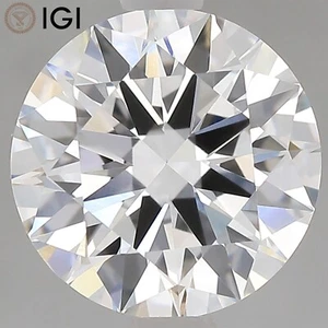 Round Shape 1.70 Carat IGI Certified Lab Grown CVD Diamond F Color VVS2 Clarity - Picture 1 of 9