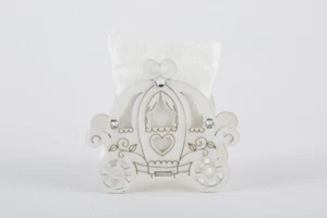 BOMBONIERA CAROZZA LEGNO SACCHETTO 9x3,58xh.8 CM MATRIMONIO  - Imagen 1 de 2