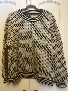 Vintage LL BEAN Wool NORDIC SWEATER Birdseye ZERO MILES Dale Devold Men’s LT - Picture 1 of 6