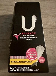 U By Kotex Barely There Everyday Liners for Thongs 50ct Regular - Picture 1 of 1