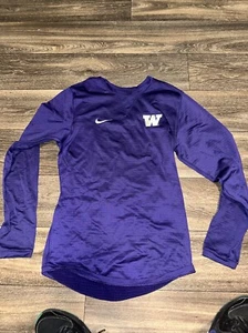 Nike Thermal Compression Washington Huskies Men’s Small Long Sleeve #DD - Picture 1 of 5